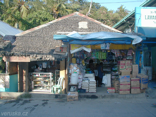 Obchod na ostrově Boracay