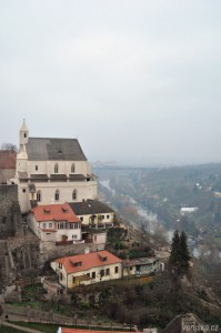 Znojmo - pohled z hradu na řeku Dyji