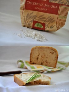 Špaldová mouka a chléb z ní pečený